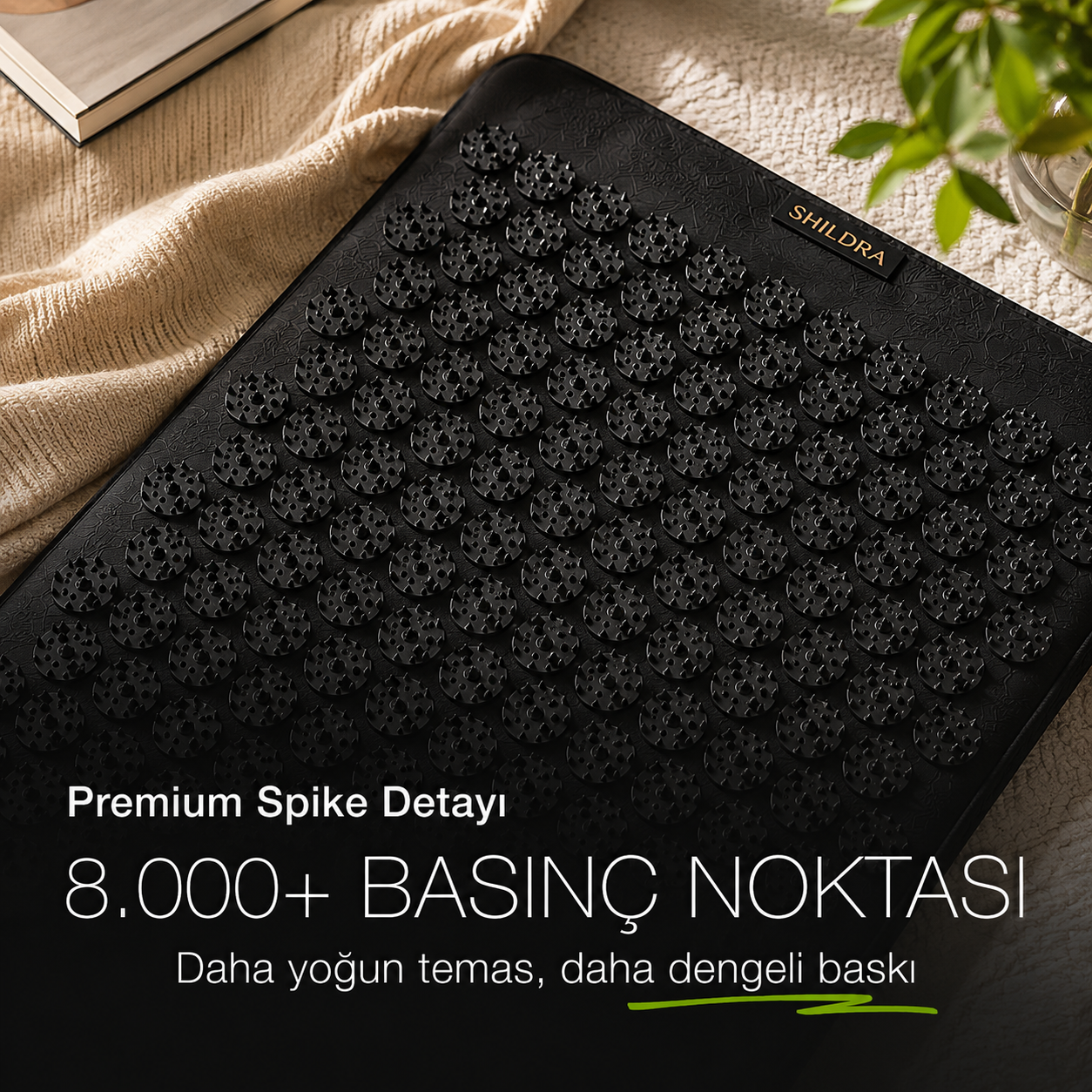 Shildra Reset Akupresür Seti | Mat + Boyun Yastığı